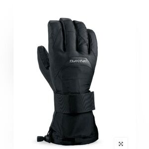 Dakine Men’s Wristguard Black Winter Gauntlet Nylon Plated Waterproof Ski Gloves